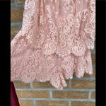 Lovers + Friends  Kristine Pink Lace Romper Photo 3