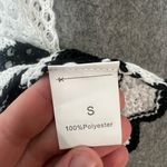 Breathsunny Woman Size‎ Small Black and White striped crochet mini skirt coverup Photo 2