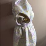 TCEC  Pastel Floral Puff Sleeve mini dress jacquard size small Photo 5