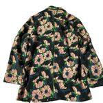 H&M  women's size 2 retro long sleeve button down floral print shirt Photo 1