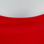 Billabong Solid Cherry Red Scoop Neck Wide Strap Swim Bikini Top Bathing Suit Swimwear Photo 5