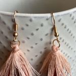 NEW! BOHO Earth Color 3 Layer Tassel Earrings Fringe Gold Dangle Fish Hooks Photo 5