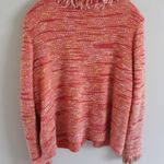 St. John Sport Orange Zip Up Fringe Cardigan Size XL Photo 4