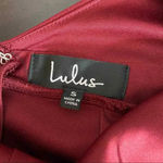 Lulus  Crazy About You Burgundy Lace Backless‎ Maxi Dress Gown Formal Size Small Photo 8