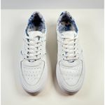 Reformation  Harlow Womens Shoes White Leather Floral Casual Sneakers Size 9 Photo 1