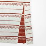 Free People Nordic Stripe Sweater Knit Midi Pencil Skirt Orange Cream Medium Photo 5