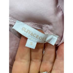 Olivaceous  Women's Purple Satin Slip Dress Size S Midi Formal V-Neck Photo 4