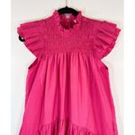 Love The Label Dress Pink Poppy Mini Smocked Flutter A Line Barbiecore Small Photo 7