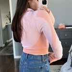 Pink and Orange Cropped Athletic Jacket Photo 5