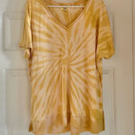 Kori  Mustard Tie-Dye Top Photo 0
