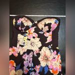 Band of Gypsies Womens Sleeveless Floral Jumpsuit Wide leg smocked Size M Photo 6