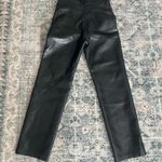 Aritzia  Wilfred the Melina high waisted straight leg vegan black leather pants  Photo 13