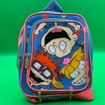 Nickelodeon A Viacom Rugrats 1998 Vinyl Chuckie Tommy Angelica Mini Backpack Photo 0