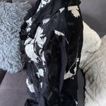 Jones Wear Black&White Floral Sheer Blouse Size 12 Photo 4