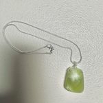 Natural jade pendant necklace Green Photo 3