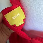 Maeve Anthropologie  Red Double Layer Crochet Strap Tank Mini Dress Womens 2 Photo 4