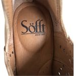 Sofft Leather Wyoming Laser Cut Booties Gold Shimmer Size 7 Photo 2