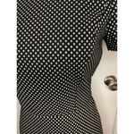 J.Crew NWT Mock Neck Jacquered Sheath Dress Black/ Metallic Gold Short Sleeve Siz Photo 8