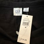 Gap  100% Cotton Black Shirt Dress Size M NWT Photo 2