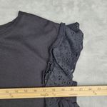 All Saints Women's Black Top Blouse Ruffle Sleeve Size S Small Photo 6