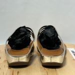 FitFlop  Bumble Silver Mirror Leather Toe Post Slip On Wedge Sandals- Size 7 & 38 Photo 5