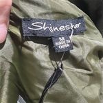 Shinestar  Women's Olive Green Double-Breasted Cropped Jacket Medium Photo 3