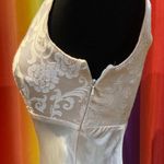 Rampage Vtg 90s  bias cut satin damask prom maxi slip dress mermaid gown wedding Photo 3