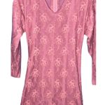 Vintage 80s Pink Lace Mermaid Dress Small – Handmade Barbiecore Prom Gown Photo 5