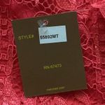 NWT Melonie T women’s coral lace bell sleeve shift dress, size 16 Photo 3