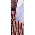 Free People  Sweetheart Mock Neck Sweater Chunky Knit Garnet Grotto Women’s Small Photo 9