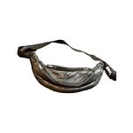 Vintage Black Leather Fanny Pack With Adjustable Strap & Multiple Zippered Pocke Black Photo 3