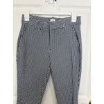 Gap  Gingham Navy White Crop Pants Size 2 Office Casual Preppy Photo 3
