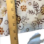 Laura Scott  vintage white flower print button down shirt size 12 Photo 5