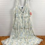 Altar'd State Arula Eliana Tiered Sparkle Floral Maxi Dress 1X New Photo 1