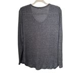 Xhilaration  Womens Sz XL Pullover Sweater Gray Long Sleeve Scoop Neck Knit Photo 5