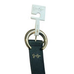 Jessica Simpson Belt Women's Large 12-14 Black Faux Leather Gold Buckle NWT $30 Photo 1