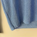 Mango  Women's Size XS Long Sleeve Sweater V-Neck Blue Sparkly NWT Party Glam Photo 2