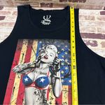 Marilyn Monroe Black and Red Graphic Crop Tank Top size M Photo 6