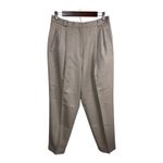 Breckenridge  High‎ Waist Pleated Herringbone Pants Wool Blend Vintage Women's 14 Photo 1