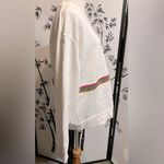 Nike Sportswear "Not A Sample”Fleece Crewneck Pullover White Pink Orange Stripe Photo 4