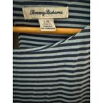 Tommy Bahama Cassia Open Back Blue Striped Jersey Knit Mini Dress Size Large Photo 6