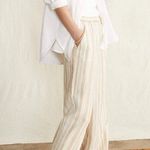 Faherty Monterey 100% Linen Elastic Waist Wide Photo 1