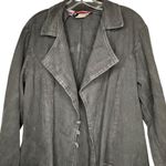 On Fire Vintage Red Balls  Black Long Coat Photo 1