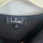 Lulu's Black Puff Sleeve Hi Low Dressy Sweater Blouse Size Small Photo 7