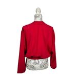 Amanda Uprichard Amanda‎ Uprichard Albany Cropped Bomber Jacket in Magenta  Size S NWT $229 Photo 8