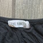 The Hanger Black Ruched Crop Blouse Photo 1