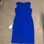 Dress the Population  Elle Queen Anne Sweetheart Midi‎  Dress Electric Blue Large Photo 5