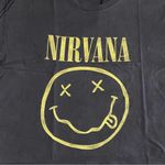 Free People Daydreamer Vintage Black Yellow Nirvana Smiley Oversized T-Shirt Photo 33
