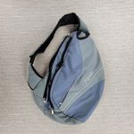 Jansport  XL Sling Messenger Bag Gray Blue Teardrop Crossbody Travel Backpack Photo 11