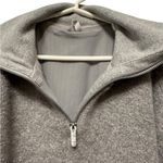 Lululemon ‎ Athletica Gray Sweatshirt Sherpa and quarter zip w pockets Photo 3